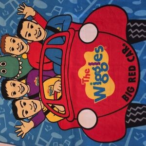Mohawk The Wiggles Big Red Car Plush Fleece Blanket 46x63